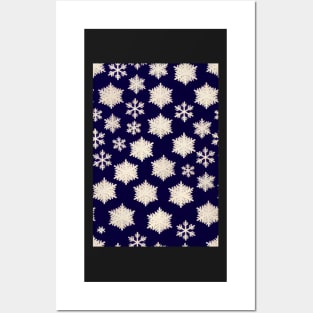 Christmas Seamless Pattern - Snowflakes #3 Posters and Art